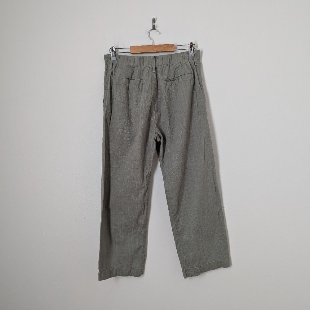 Past Life The Collective sage green Dead Sea recycled linen cotton relaxed pants - Picture 5 of 6